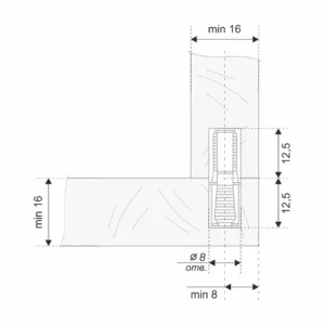 Стяжка B-fix ST09/03/2/RdGr/01