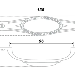 Мебельная ручка RS415BAZ.4/96
