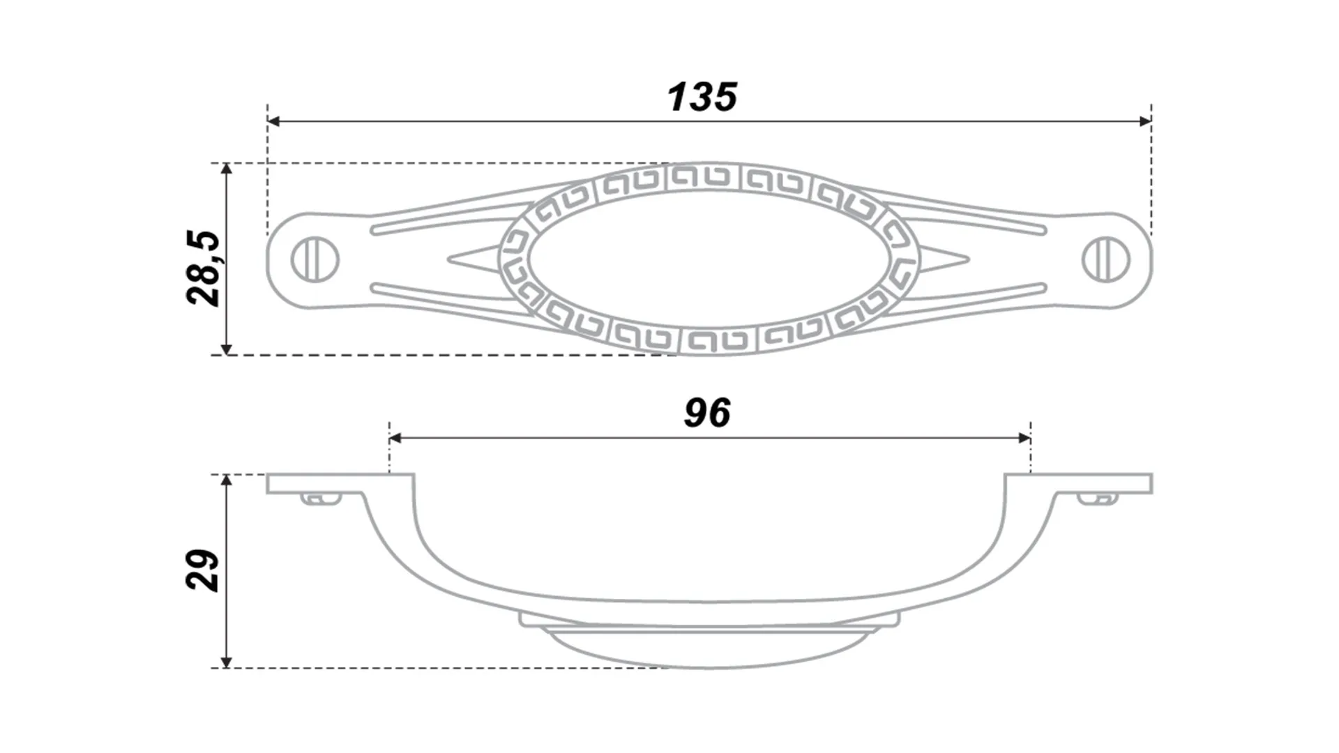 Мебельная ручка RS415BAZ.4/96