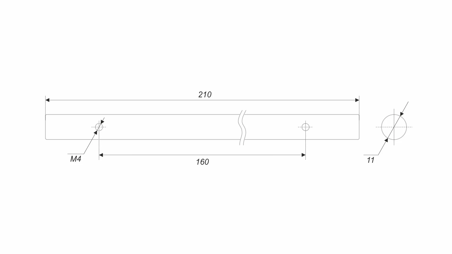 Пруток ROMB PR002MBSN.1/160