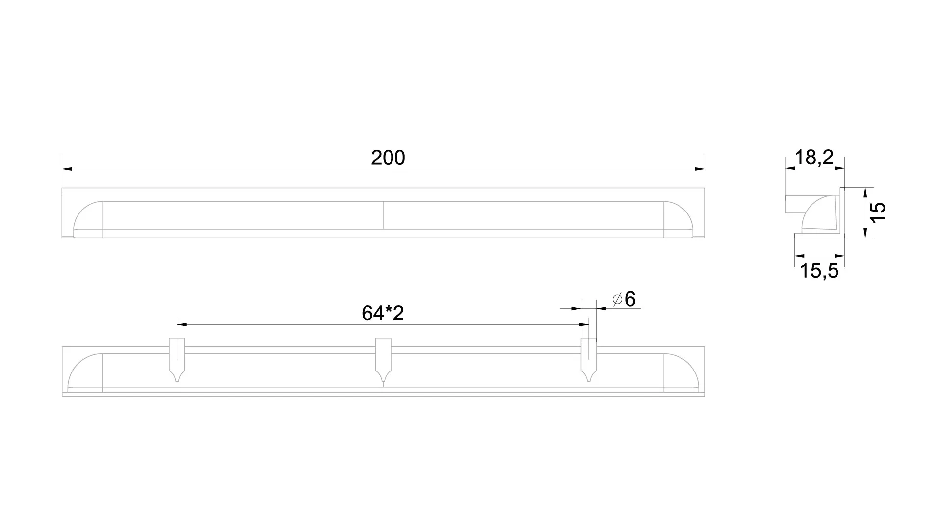 Мебельная ручка EVA RT020GR.1/000/200