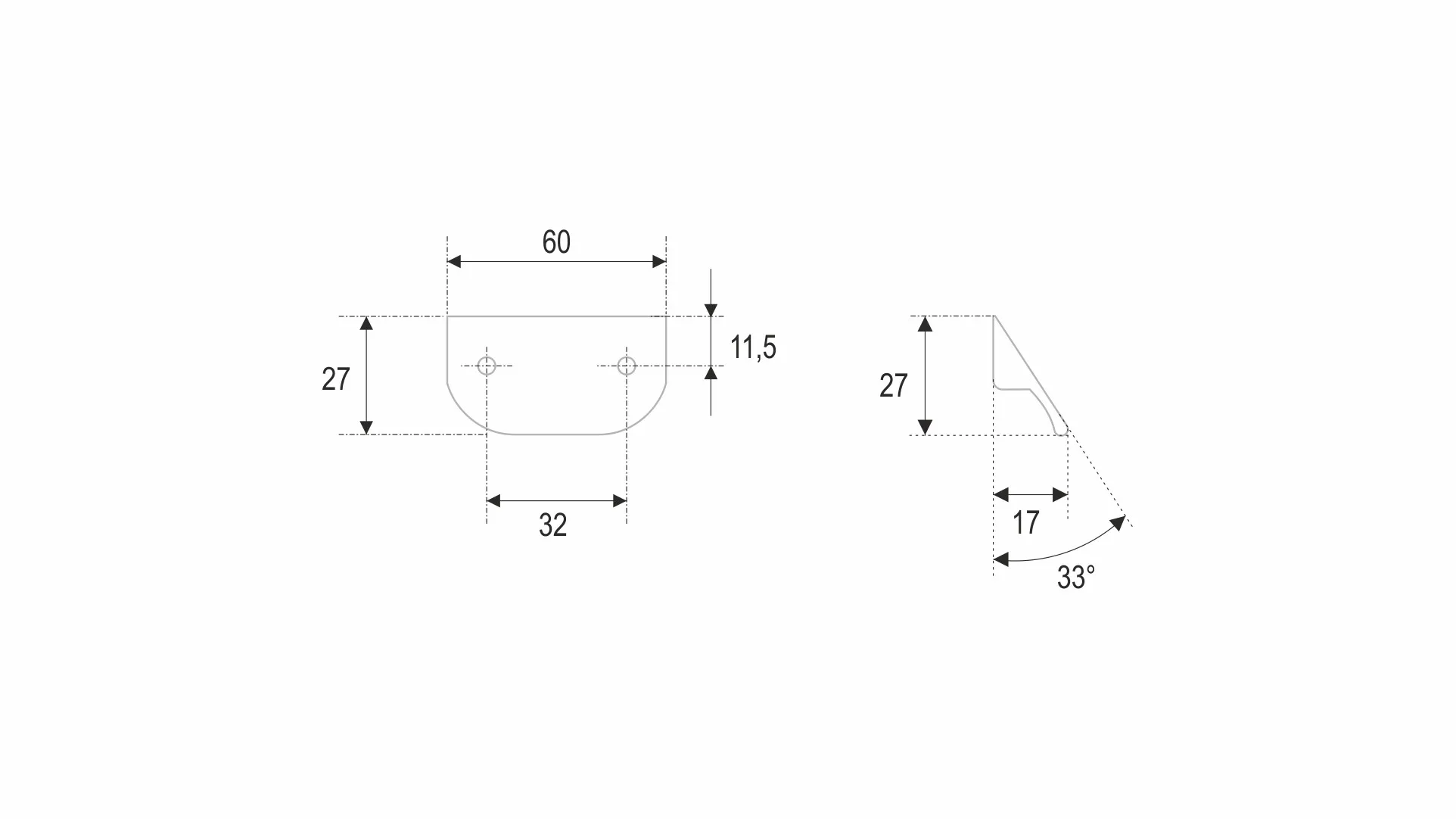 Мебельная ручка TICK RS156BL.3/32