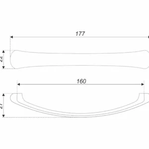 Мебельная ручка PAULA RS187CP.4/160
