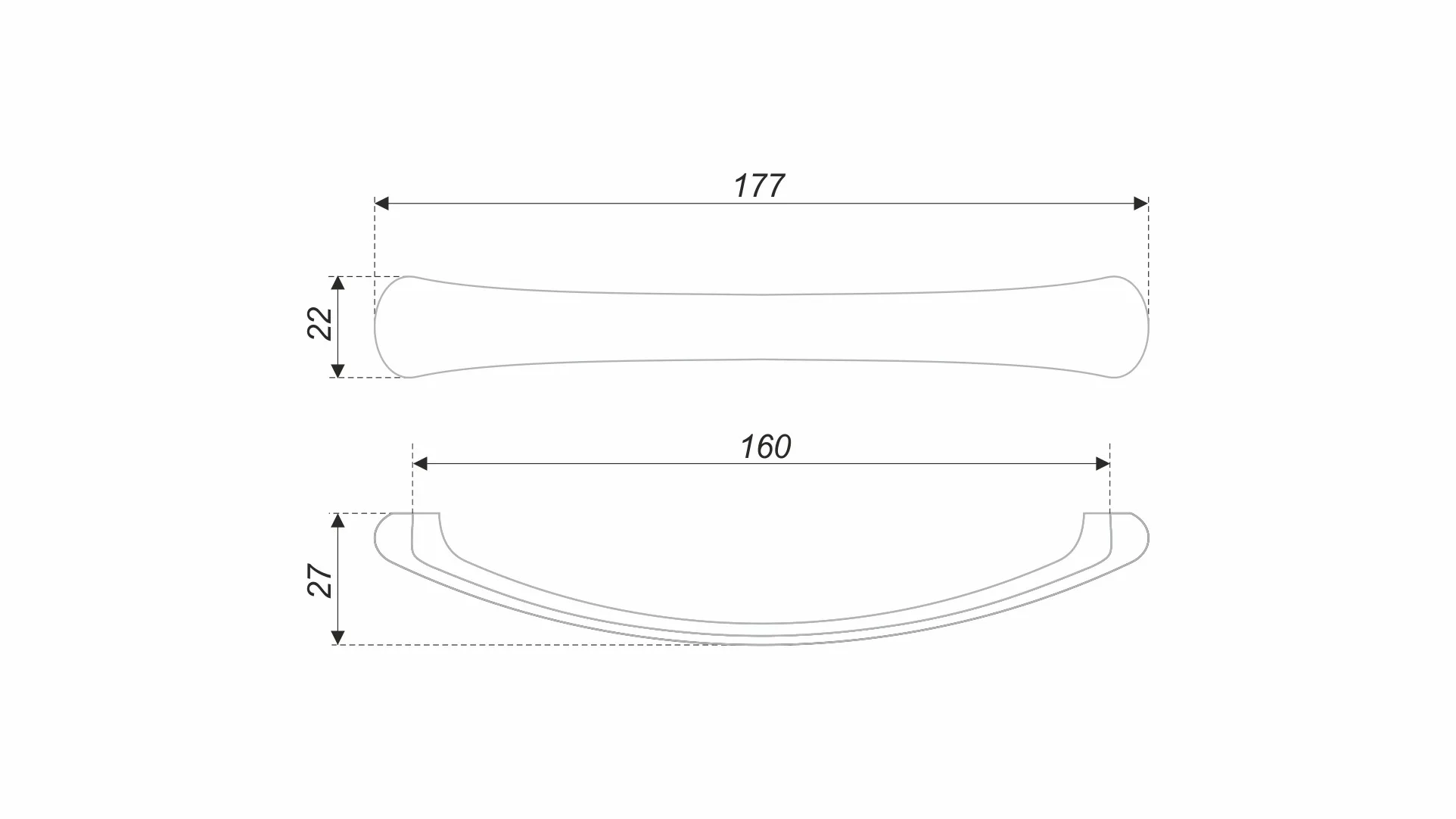 Мебельная ручка PAULA RS187SN.4/160