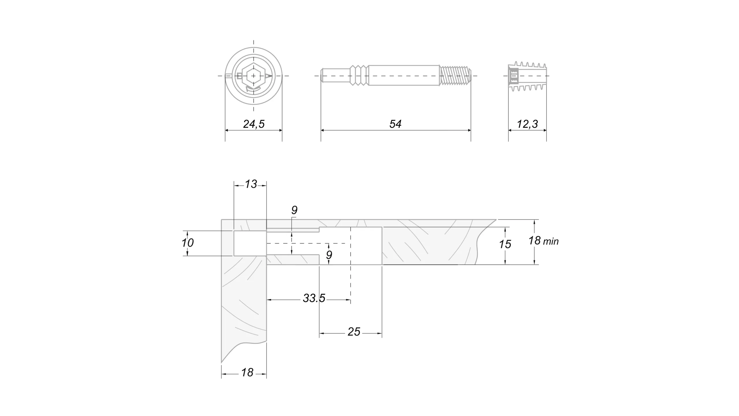 Стяжка B-fix ST10/01/5/Zn/01