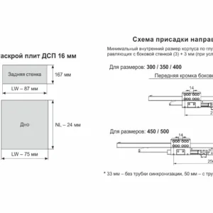 СТАРТ PUSH с прямыми боковинами высокий SB30GRPH.1/450