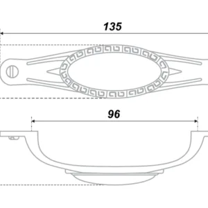 Мебельная ручка RS415EAB.4/96