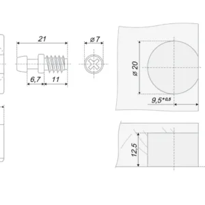 Стяжка B-fix ST01/49/3/Br/01