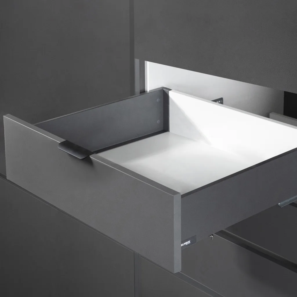 Система ящиков Slimbox Evolution L-400 H=116 графит SOFT CLOSE ДСП16мм