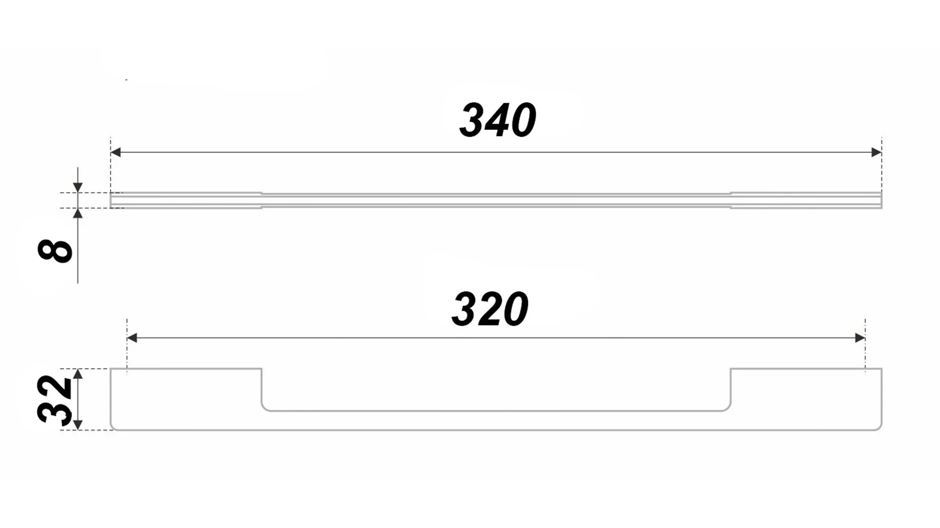 Мебельная ручка EOS RS193CP.4/320