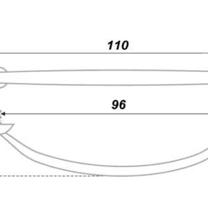 Мебельная ручка RS009GP.3/96