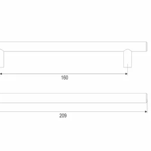 Мебельная ручка AGENT RR007BL.5/160
