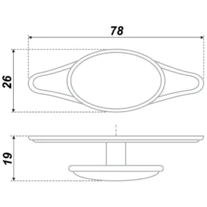 Мебельная ручка RC056AB.4