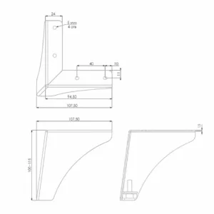 Мебельная опора GRAND N331BL.2/100
