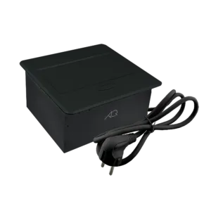 Удлинитель AQ PLUG-X H3 горизонтальный 1XSCHUKO, 1XUSB А, 1XUSB C, черный