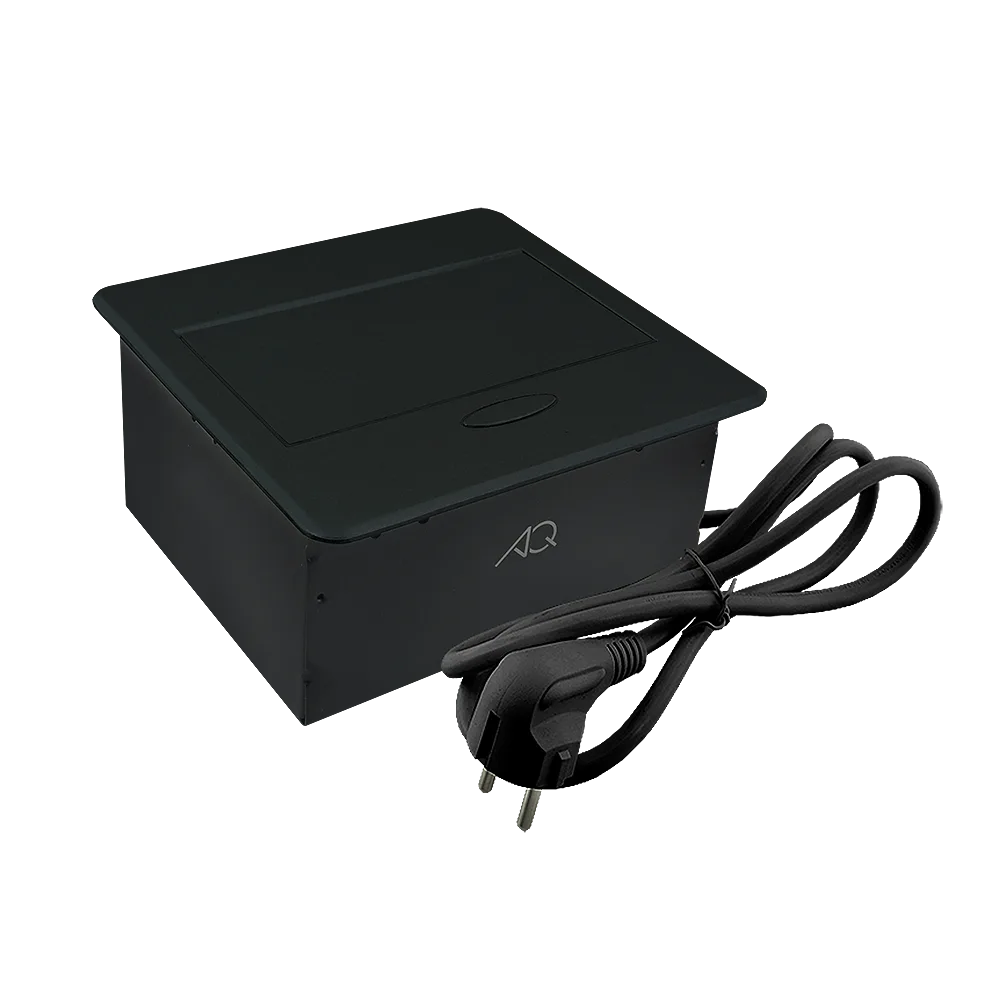 Удлинитель AQ PLUG-X H3 горизонтальный 1XSCHUKO, 1XUSB А, 1XUSB C, черный