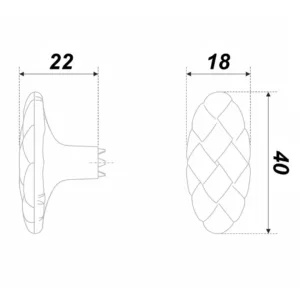 Мебельная ручка CASA RC506AC.1