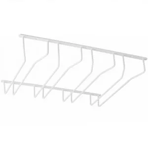 Держатель подвесной для бокалов четырехрядный, белый AKS