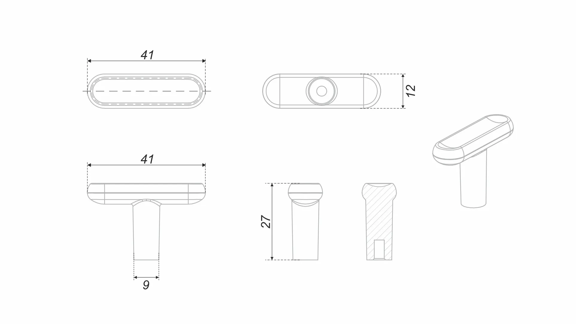 Мебельная ручка VIA RC330BAP.4