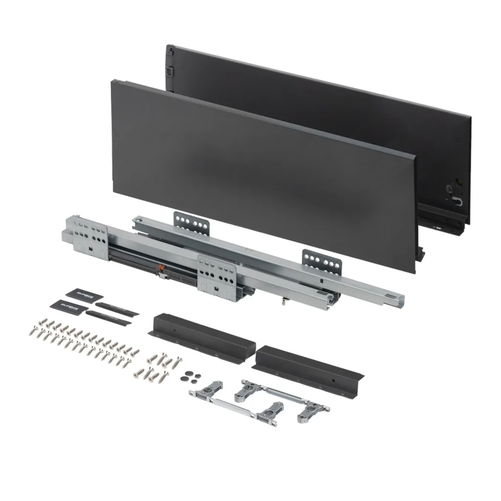 Система ящиков Slimbox Evolution L-350 H=167 графит SOFT CLOSE ДСП16мм
