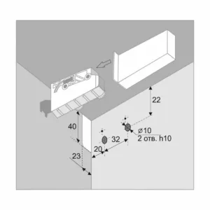 Навес для шкафа CH07/GRPH