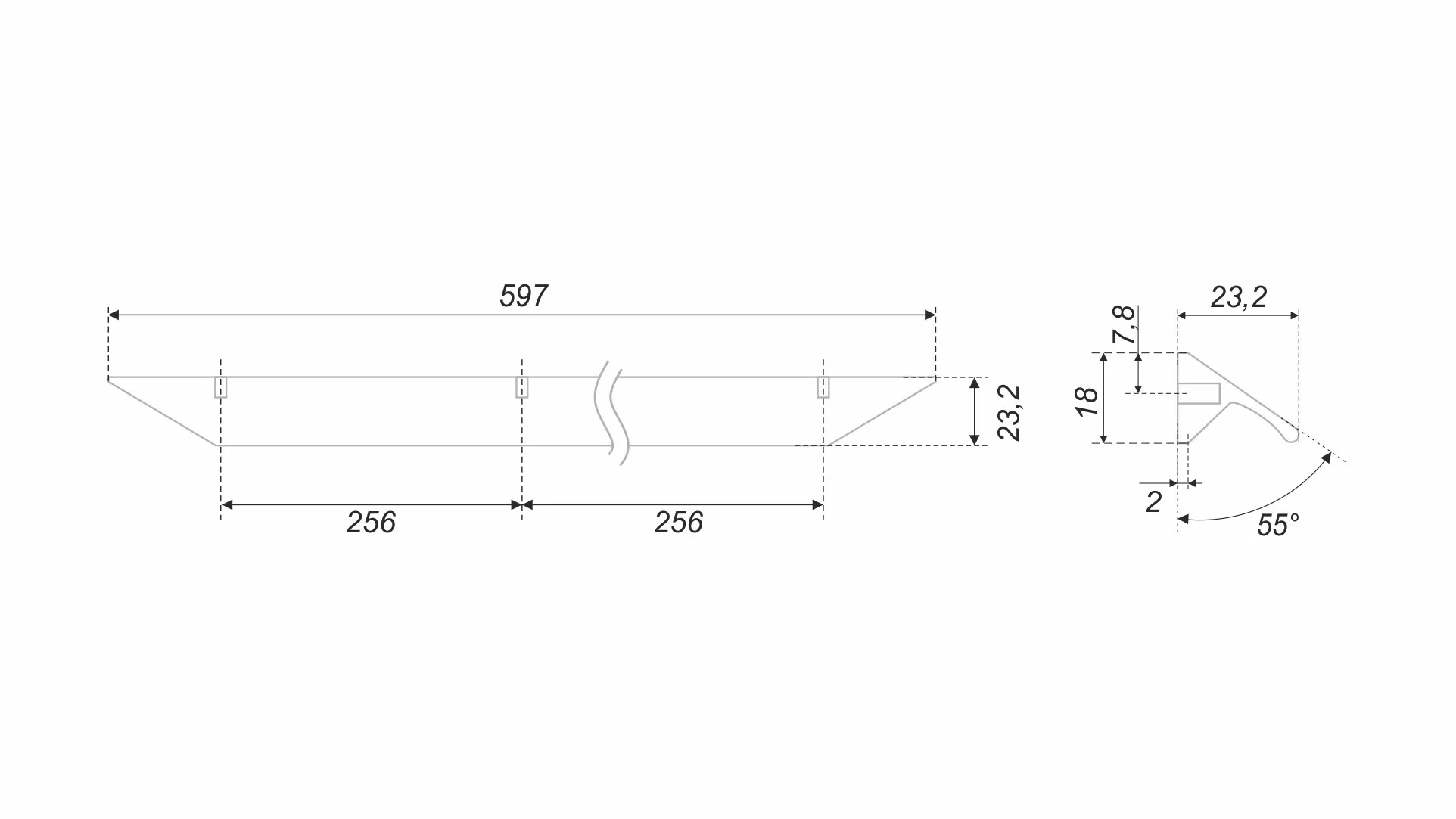 Мебельная ручка RICK RS157SC.3/512