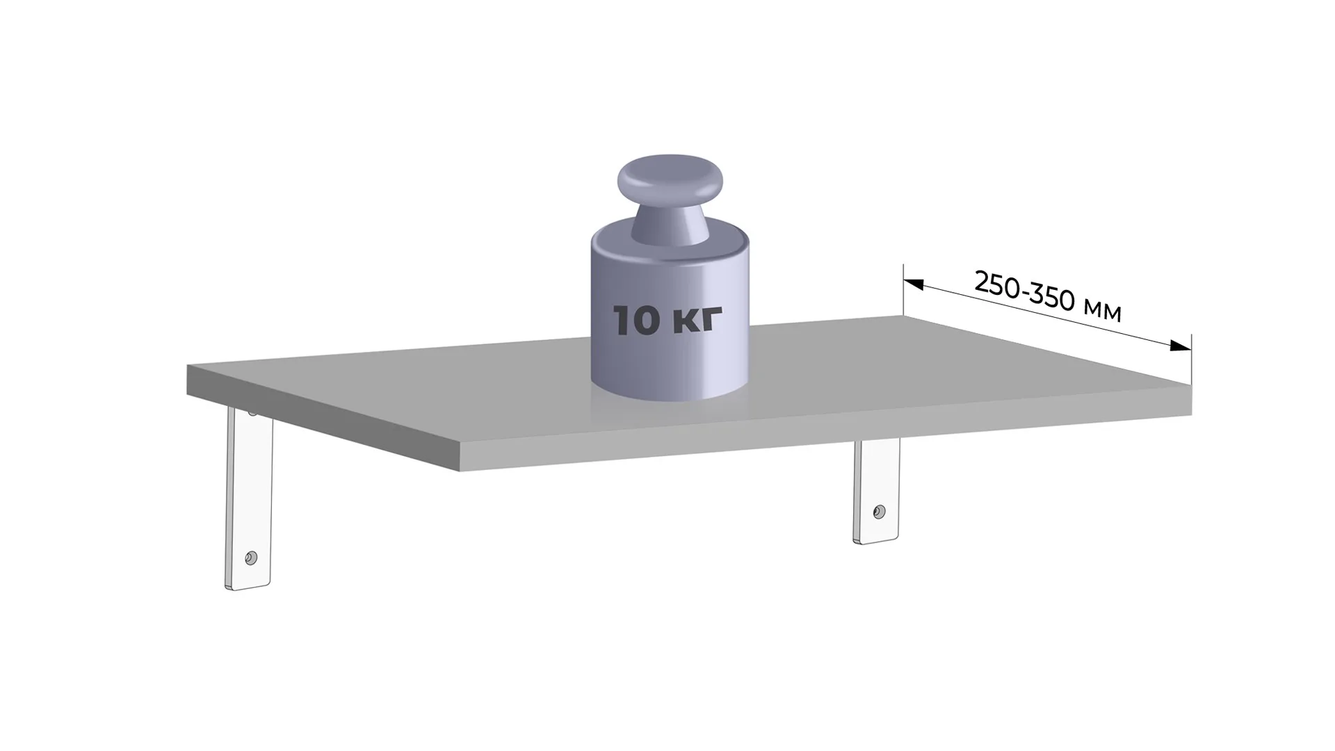 Полкодержатель BASE P301W.4
