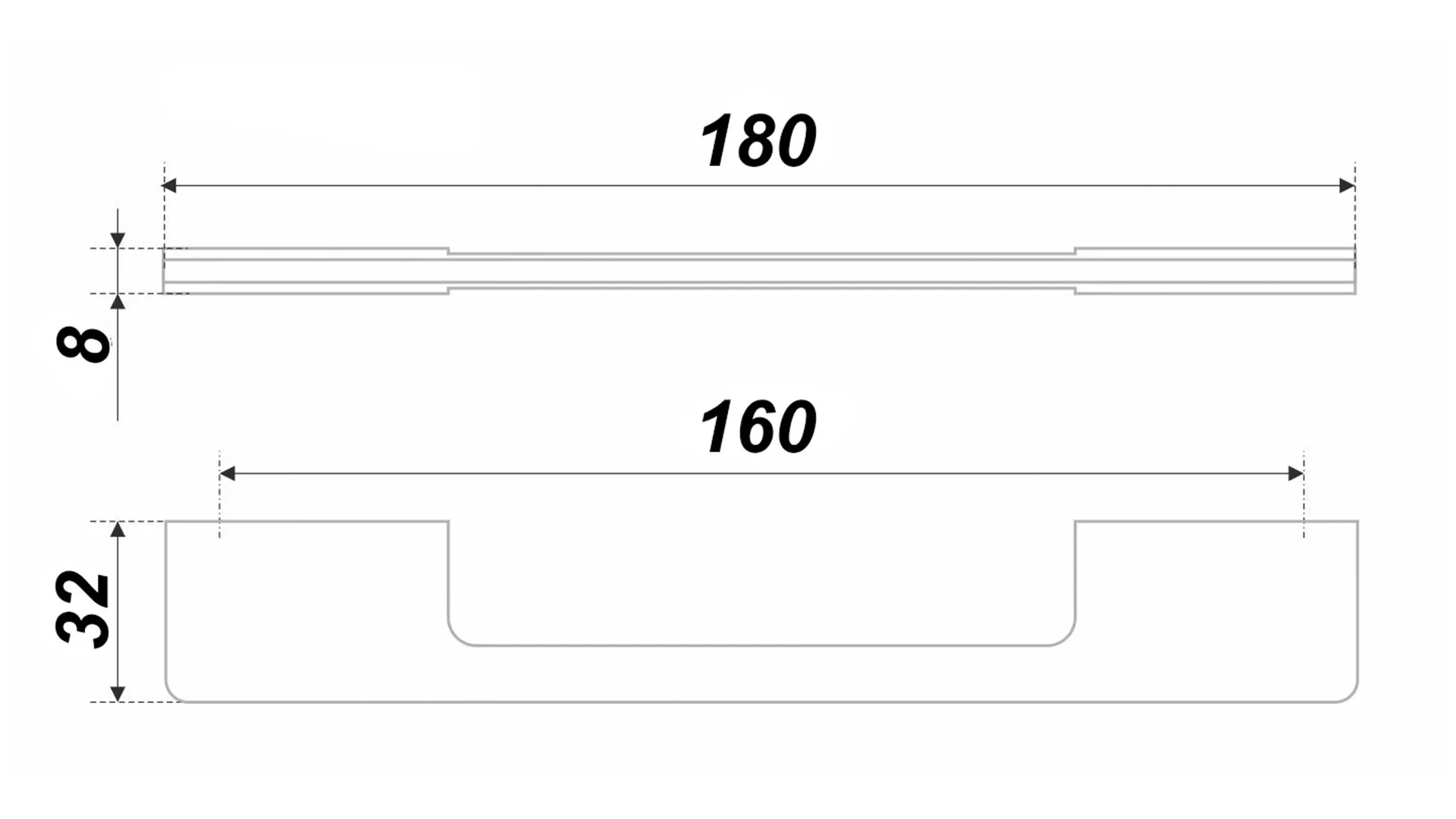 Мебельная ручка EOS RS193CP.4/160