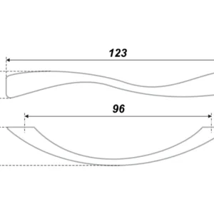 Мебельная ручка RS032CP.3/96