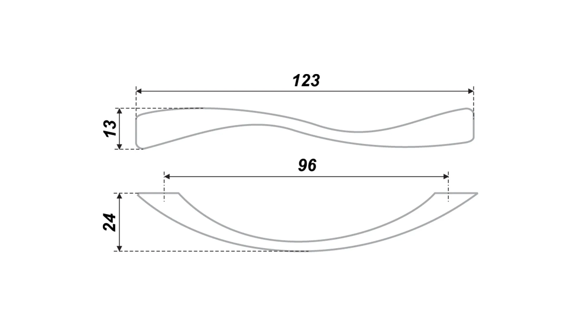 Мебельная ручка RS032SC.3/96
