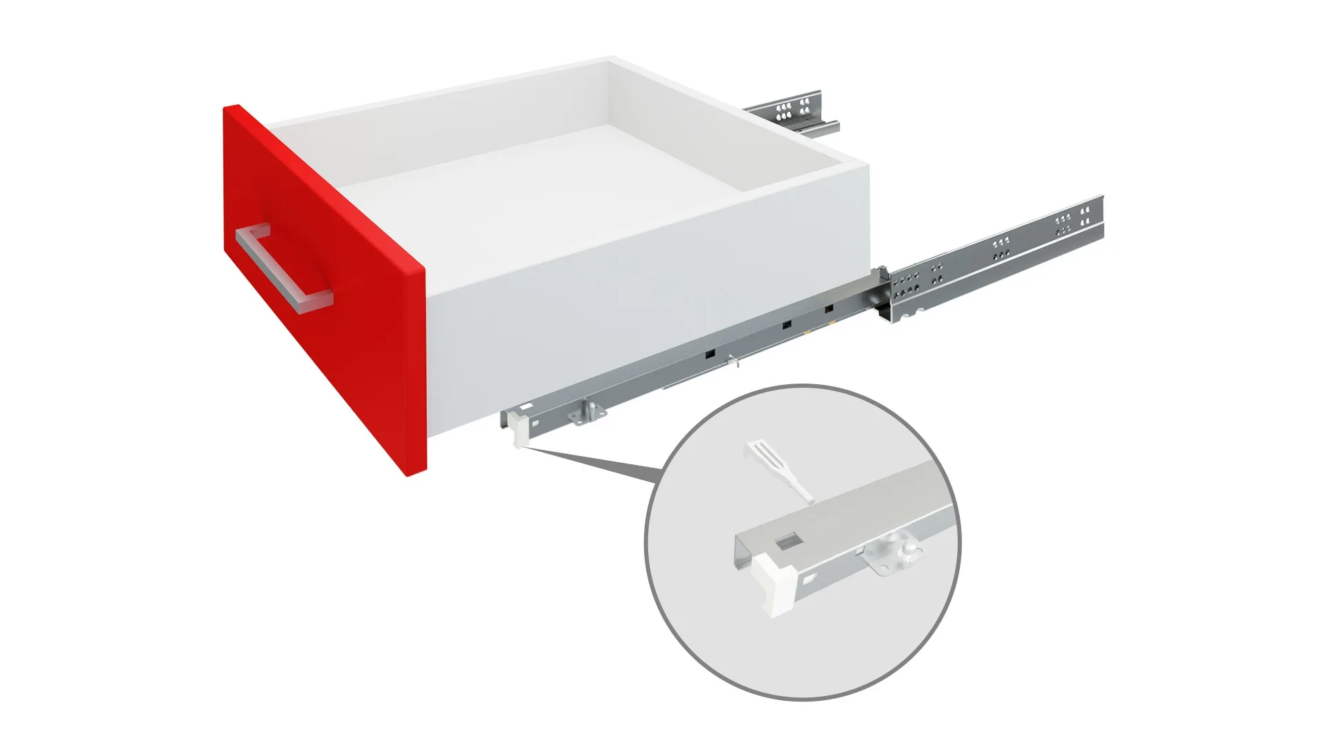 Направляющие скрытого монтажа B-Slide DB8883Zn/400