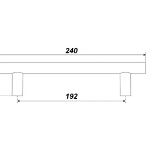Мебельная ручка RR002BL.5/192