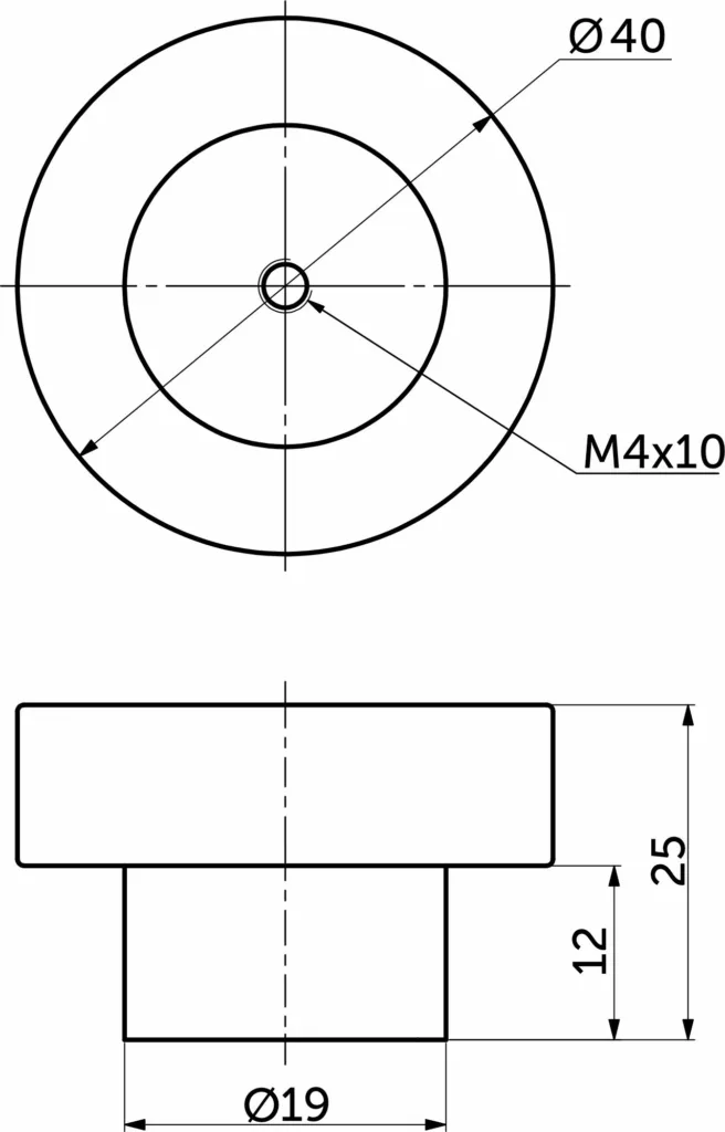 Ручка меб. кнопка деревянная TERRA орех, AKS