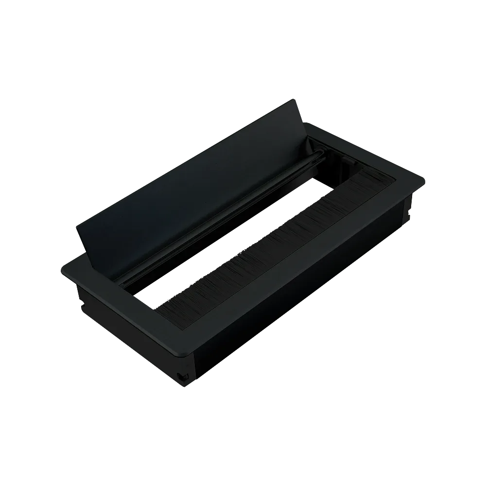 Пропуск для кабеля AQ PASS 80*160 черный брашированный