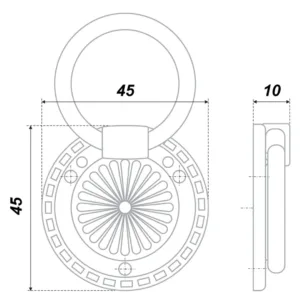 Мебельная ручка RC028AB.3