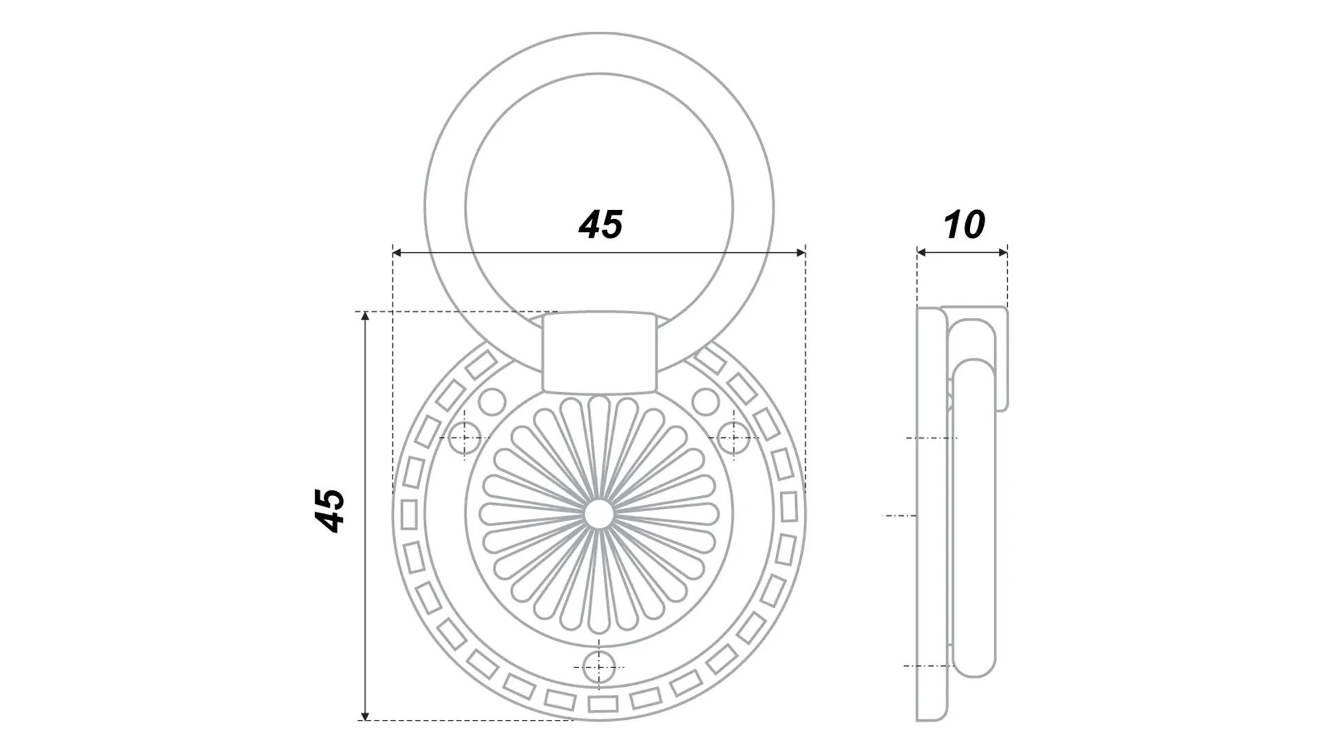 Мебельная ручка RC028AB.3