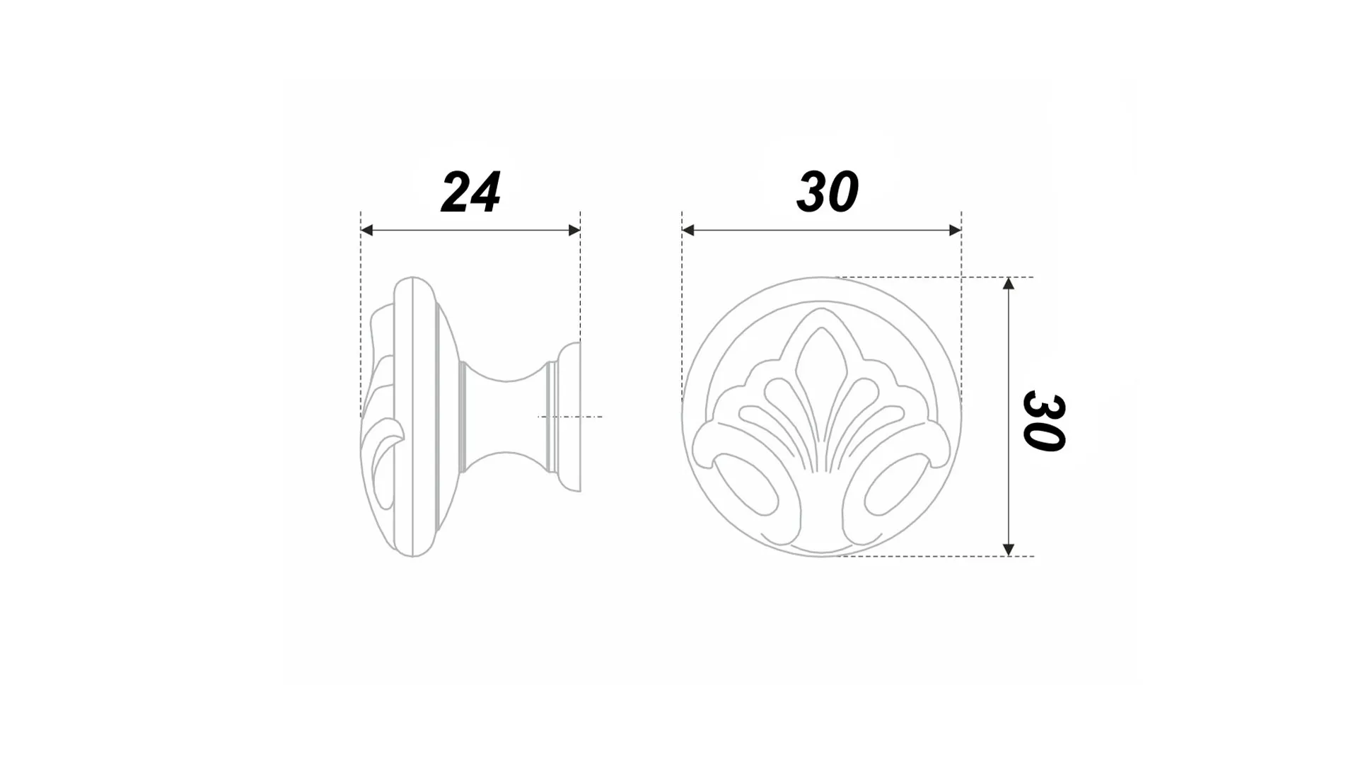 Мебельная ручка MADONNA RC502W/G.1