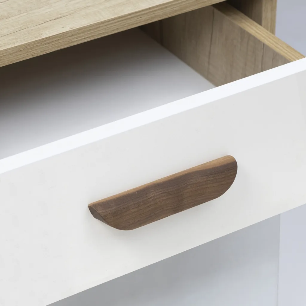 Ручка меб. скоба деревянная LIANA 128 орех, AKS