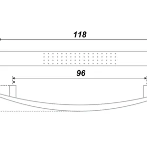 Мебельная ручка RS002CP.4/96