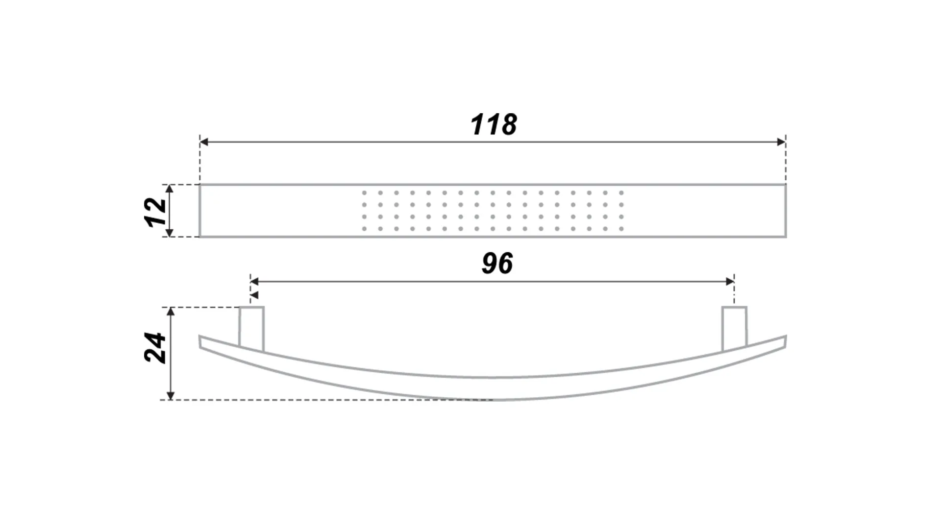Мебельная ручка RS002CP.4/96