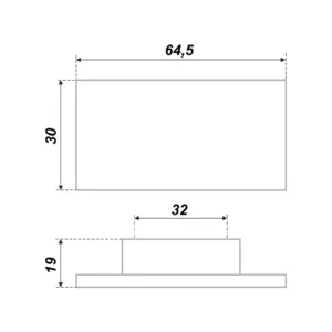 Мебельная ручка ПРАКТИК RS073CP.5/32