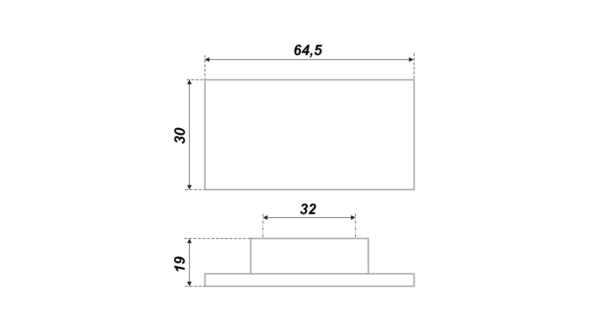 Мебельная ручка ПРАКТИК RS073W.5/32