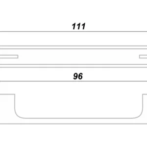 Мебельная ручка MONOHROME RS267CP/BSN.4/96