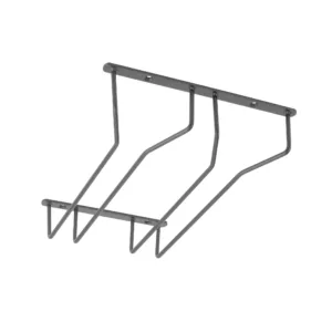 Держатель подвесной для бокалов двухрядный, графит AKS