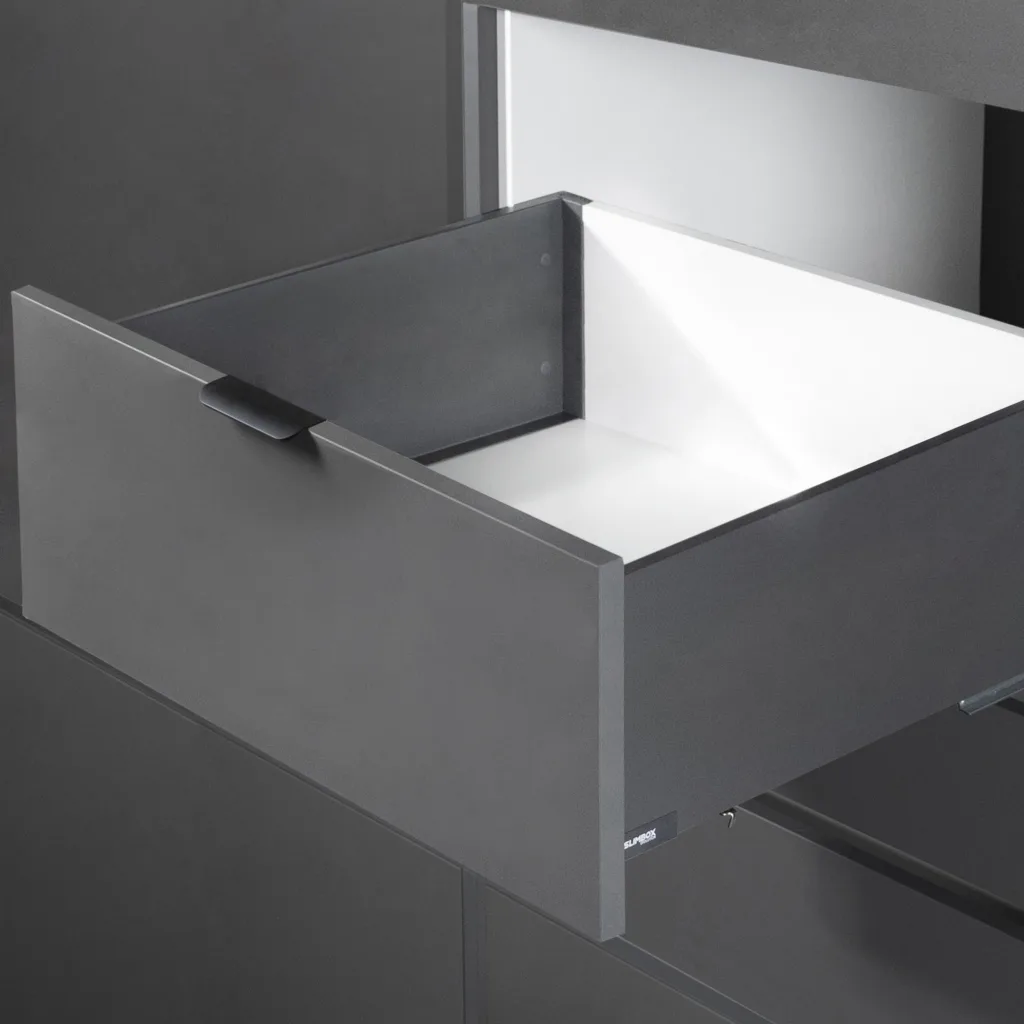 Система ящиков Slimbox Evolution L-500 H=199 графит SOFT CLOSE ДСП16мм