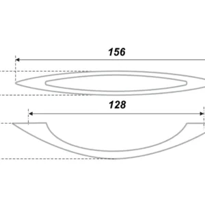 Мебельная ручка RS027SC.3/128