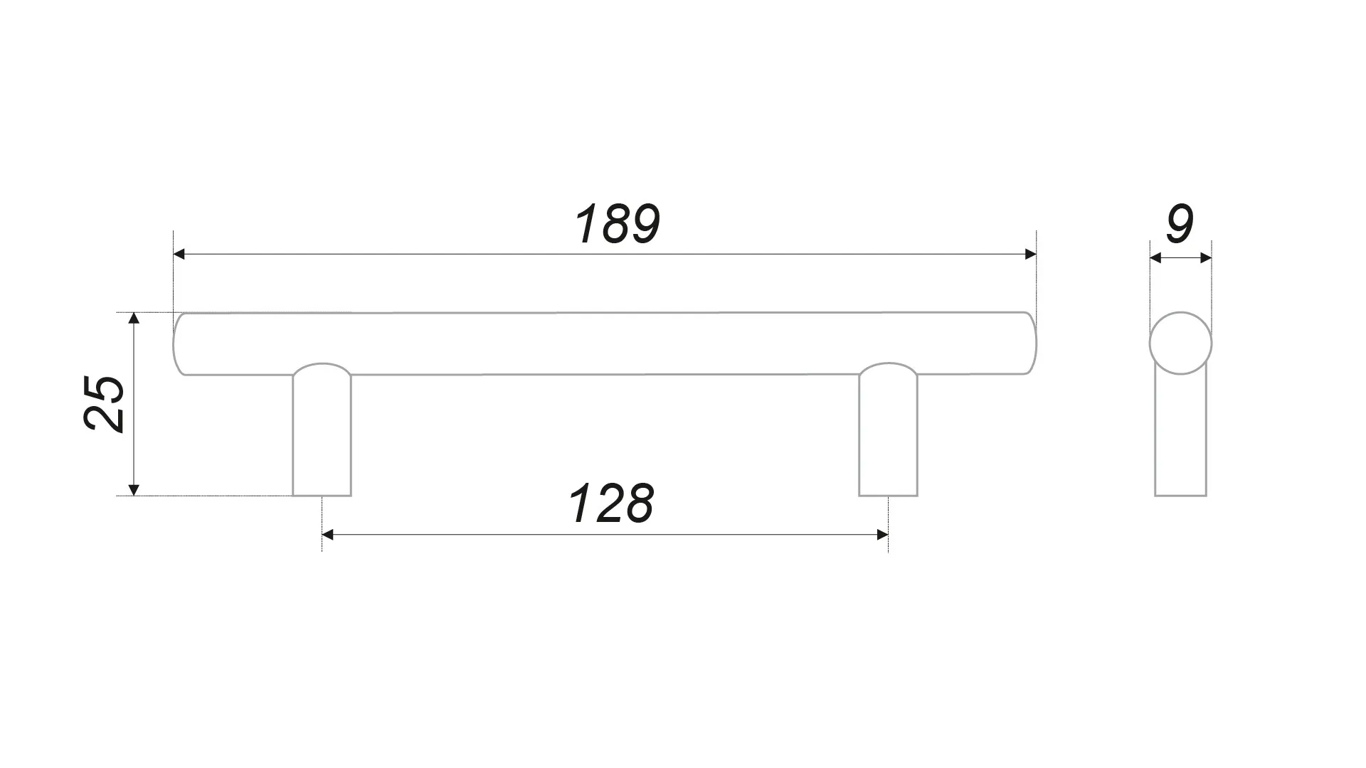 Мебельная ручка RR001SN.4/128