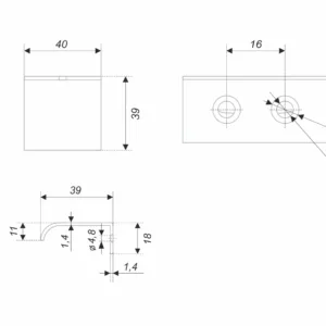 Мебельная ручка MONTE 2.0 RT810SC.1/16