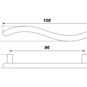 Мебельная ручка RS013SC.4/96