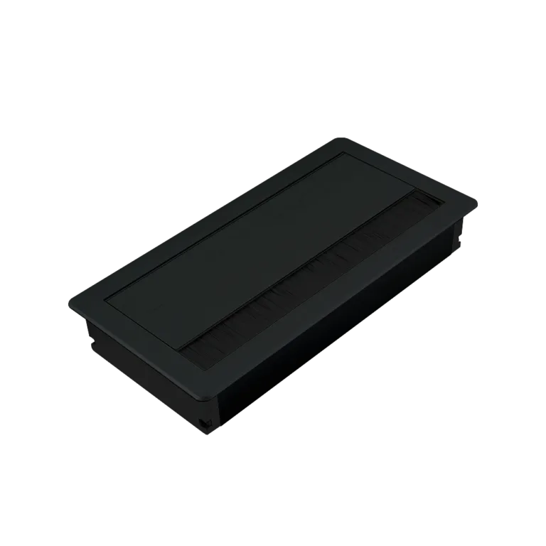 Пропуск для кабеля AQ PASS 80*160 черный брашированный